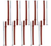 AERZETIX - C65108 - Lot de 10 Chevilles Ø10x180 mm pour Briques Creuses/béton cellulaire + 10 vis Ø6x180 à tête fraisée - en Nylon/métal - monomur Outil Fixation matériaux Creux travaux perçage