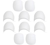 AERZETIX - C65133-5 paires d'Epaulettes pour vêtements 140x115x12 mm - femme homme pull manteaux veste costumes fashion accessoires couture chemise robe mode - couleur: blanc - en mousse