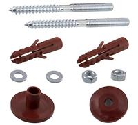 AERZETIX - C65159 - Kit de fixation murale pour lavabo suspendu sanitaire vis M8x100 mm - goujons filetés - cheville Ø10x50 mm - jeu ensemble de montage pour vasque travaux fixation plomberie