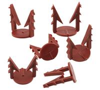 AERZETIX - C65199 - Lot de 100 Clips de fixation pour maille/filet/treillis armé en fibres de verre Ø14x20 mm - en plastique - plaque polystyrène extrudé expansé travaux support bâtiment enduit colle