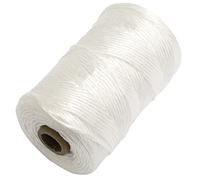AERZETIX - C65325 - Corde/Ficelle d'emballage Manuel 200 m Ø2.5 mm - en polypropylène - travaux bâtiment Construction Maison Jardinage maçonnerie Brique parpaing Cordon Rouleau - Couleur Blanc