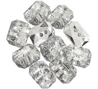 AERZETIX - C65706 - Lot de 10 Boutons à coudre 13.5x10 mm à 2 trous - couleur: transparent - ouverture 1.6 mm - en plastique - mercerie vêtements couture confection tissu aiguille