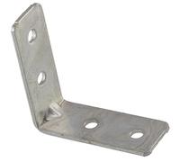 AERZETIX - C65775 - Lot de 50 Équerres d'assemblage 40x40x15x2 mm à angle droit à 4 trous - patte de montage fixation renforcement étagères meuble bois - en acier zingué - couleur argent