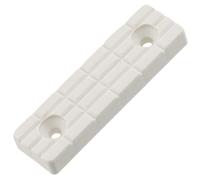 AERZETIX - C65816 - Lot de 50 Patins/Pieds de Meuble 56x16x7 mm en Plastique à Visser rectangulaires - Couleur Blanc - Table Armoire Commode Placard lit cale Accessoire Protection sols Hauteur