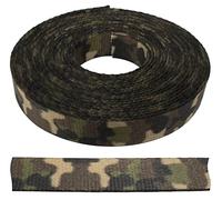 AERZETIX - C66878 - Bande ruban 5 m x 18 mm bordure à motif camouflage - vêtement mercerie loisir créatif décoration couture ornement chasse pêche art galon attache animaux - en polyester