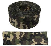 AERZETIX - C66880 - Bande ruban 5 m x 38 mm bordure à motif camouflage - vêtement mercerie loisir créatif décoration couture ornement chasse pêche art galon attache animaux - en polyester