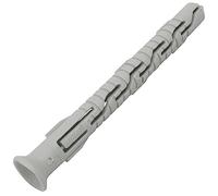 AERZETIX - C67078 - Lot de 50 Chevilles universelles Ø8x80 mm à collerette biseautée/fraisée - en Polyamide - maçonnerie Fixation béton Brique parpaing bâtiment vis Construction