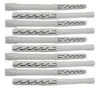 AERZETIX - C67086 - Lot de 10 Chevilles universelles Ø10x160 mm à collerette biseautée/fraisée - en Polyamide - maçonnerie Fixation béton Brique parpaing bâtiment vis Construction