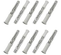 AERZETIX - C67090 - Lot de 10 Chevilles universelles Ø12x100 mm à collerette biseautée/fraisée - en Polyamide - maçonnerie Fixation béton Brique parpaing bâtiment vis Construction