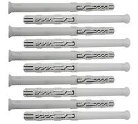 AERZETIX - C67093 - Lot de 10 Chevilles universelles Ø12x160 mm à collerette biseautée/fraisée - en Polyamide - maçonnerie Fixation béton Brique parpaing bâtiment vis Construction