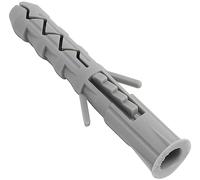 AERZETIX - C67098 - Lot de 100 Chevilles Classiques Ø8x50 mm à collerette - en Polyamide - maçonnerie Fixation béton Brique parpaing bâtiment vis Construction