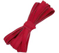 AERZETIX - C67531 - Bande élastique plate tressée 5 mètres - largeur 10 mm - en polyester + latex - couleur rouge