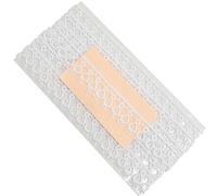 AERZETIX - C67747 - Ruban galon en dentelle 2 mètres x 18 mm - couleur blanc - habillement confection vêtements mercerie loisir créatif jupes décoration couture ornement - en coton