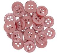 AERZETIX - C67916 - Lot de 25 Boutons à coudre ronds Ø11.5x2 mm à 4 trous 18L L18 avec bord - couleur rose foncé - en plastique - ouverture 1.8 mm - fashion mercerie couture vêtements décoration