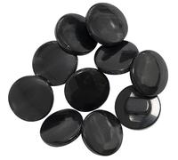 AERZETIX - C67951 - Lot de 10 Boutons à coudre à queue Ø14x6.5 mm 22L L22 - couleur noir - ouverture 2 mm - en plastique - mercerie vêtements couture confection tissu aiguille