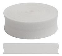 AERZETIX - C68015 - Bande ruban biais décorative 4.5 mètres x 18 mm - couleur blanc - en polyester/coton