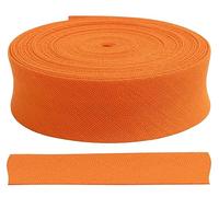 AERZETIX - C68024 - Bande ruban biais décorative 4.5 mètres x 18 mm - couleur orange - en polyester/coton