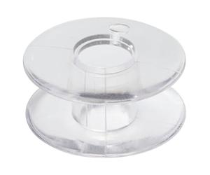 AERZETIX - C68434 - Lot de 5 bobines canettes centrale 10x20 mm pour machine à coudre - en plastique - couleur transparent