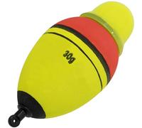 AERZETIX - C68868 - Flotteur Bouchon Lumineux 30 g Rouge et Vert pour pêcher carnassier brochet Sandre Silure Truite - Longueur 82 mm - diamètre 37 mm - Crochet Canne à pêche Poisson
