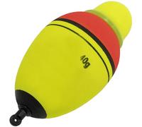 AERZETIX - C68869 - Flotteur Bouchon Lumineux 40 g Rouge et Vert pour pêcher carnassier brochet Sandre Silure Truite - Longueur 88 mm - diamètre 41 mm - Crochet Canne à pêche Poisson