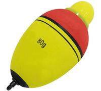 AERZETIX - C68873 - Flotteur Bouchon Lumineux 80 g Rouge et Vert pour pêcher carnassier brochet Sandre Silure Truite - Longueur 102 mm - diamètre 49 mm - Crochet Canne à pêche Poisson