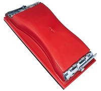 AERZETIX - C69378 - Cale à poncer manuelle 210x105 mm - support/bloc de ponçage pour papier de verre/abrasif - outillage de plaquiste/maçon - lisser/aplanir - en plastique