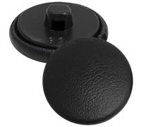 AERZETIX - C70234 - Lot de 10 Boutons à queue Ø20x8.5 mm à coudre - couleur noir - ouverture 2.5 mm - en plastique et en simili cuir - mercerie vêtements couture décoration