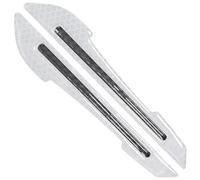 AERZETIX - C70271 - Lot de 2 Protections portières réfléchissantes de Voiture 157 mm Autocollants - réflecteur catadioptre Tuning carrosserie Auto - en Plastique - Couleur Blanc et Noir