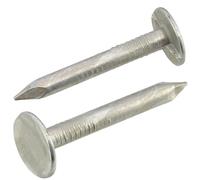 AERZETIX - C70839 - Lot de 300 Clous à tête plate large Ø3x26 mm - diamètre de la tête Ø10 mm - en acier - couleur argent - feutre de couvertue tuiles bitumineuse bardage menuiserie habillage de toit