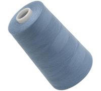 AERZETIX - C72630 - Bobine cône de fil à coudre 120 (40/2) 4000 m - en polyester - couleur bleu pastel - confection mercerie ficelle cordon couture vêtements maroquinerie