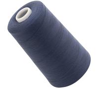 AERZETIX - C72682 - Bobine cône de fil à coudre 120 (40/2) 4000 m - en polyester - couleur bleu graphite gris - confection mercerie ficelle cordon couture vêtements maroquinerie