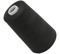 AERZETIX - C72917 - Bobine cône de fil à coudre 120 (40/2) 4000 m - en polyester - couleur noir tourbe - confection mercerie ficelle cordon couture vêtements maroquinerie