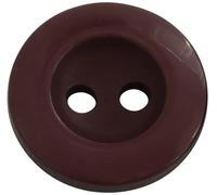 AERZETIX - C74090 - Lot de 10 Boutons à coudre ronds ∅15x3 mm à 2 trous 24L L24 - couleur bordeaux - en plastique - ouverture 2 mm - mercerie couture vêtements décoration