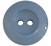 AERZETIX - C74103 - Lot de 10 Boutons à coudre ronds ∅20x3 mm à 2 trous 32L L32 - couleur bleu - en plastique - ouverture 2 mm - mercerie couture vêtements décoration