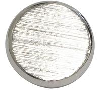 AERZETIX - C74792 - Lot de 10 Boutons à queue Ø11,5 mm à coudre 18L L18 - ouverture 2.5 mm - couleur nickel relief - en métal - mercerie couture aiguille