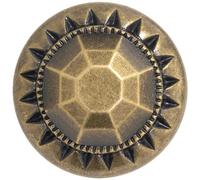 AERZETIX - C74894 - Lot de 10 Boutons à coudre à queue Ø25 mm L40 40L - couleur antique - ouverture 3.5 mm - en plastique - mercerie couture aiguille