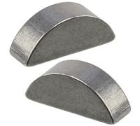AERZETIX C75991 Lot de 2 Clavettes Demi-Lune 4x5x12.65 mm Acier