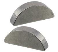 AERZETIX C75993 Lot de 2 Clavettes Demi-Lune 4x7.5x19 mm | Acier