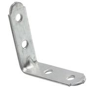 AERZETIX - C76184 - Lot de 10 Équerres d'assemblage renforcées à angle droit en forme "L" 50x50x16x1.8 mm à 4 trous - support plaque de fixation symétrique perforée - en acier zingué
