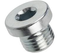 AERZETIX C76217 Bouchon d'obturation haute pression mâle M10x1 | Avec collerette, Empreinte hexagonale 6 pans creux, En acier