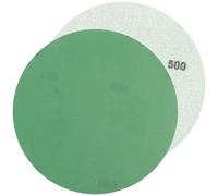 AERZETIX - C77122 - Lot de 5 disques abrasifs auto-agrippant Ø 125 mm - type de grain P500 - couleur vert - granulométrie meulage ébavurage ponçage