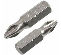 AERZETIX - C77189 - Lot de 20 Embouts de vissage PH2 x 25 mm - pour porte-embout rallonge à 6 pans - emmanchement hexagonal - en acier