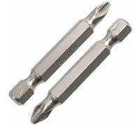 AERZETIX - C77190 - Lot de 10 Embouts de vissage PH2 x 50 mm - pour porte-embout rallonge à 6 pans - emmanchement hexagonal - en acier