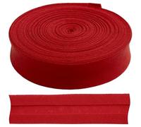 AERZETIX - C77279 - Ruban biais replié bande décorative 9 mètres x 18 mm - en coton - couleur rouge