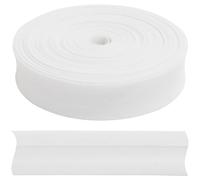 AERZETIX - C77280 - Ruban biais replié bande décorative 9 mètres x 18 mm - en coton - couleur blanc