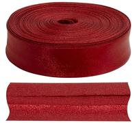 AERZETIX - C77287 - Ruban biais replié 9 mètres x 15 mm - en polyester - couleur rouge