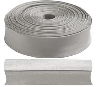 AERZETIX - C77294 - Ruban biais replié 9 mètres x 15 mm - en polyester - couleur gris clair