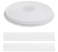 AERZETIX - C77405 - Rouleau ruban biais replié de couture 25 mètres x 10 mm - 20% coton et 80% polyester - couleur blanc