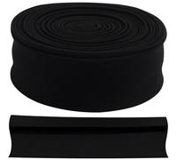 AERZETIX - C77477 - Ruban biais replié de couture 4.5 mètres x 25 mm - 20% coton et 80% polyester - couleur noir
