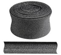 AERZETIX - C77487 - Ruban biais brillant replié de couture 4.5 mètres x 30 mm - 65% coton et 35% polyester - couleur noir